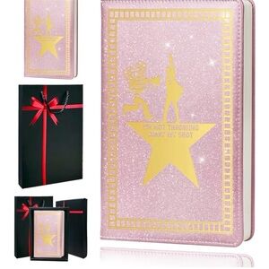 Broadway Pink and Gold HardcoverJournal 200 Pages